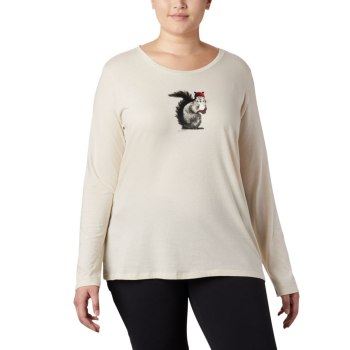 Columbia Ruby Falls Long Sleeve Plus Size, Sudaderas Creme Para Mujer | 670548-JEO